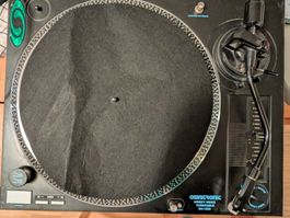 Plattenspieler Omnitronic DD-1220  mit Dynavox TC-750 Preamp