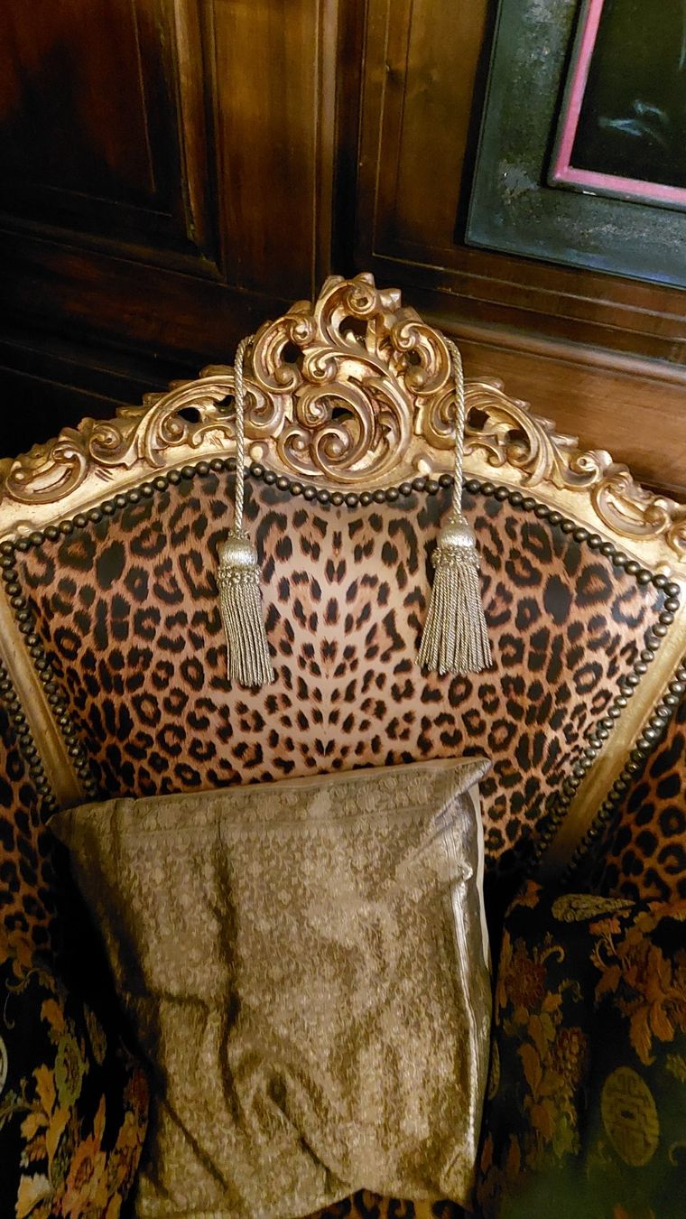 Poltrone: Barock Sessel Gold Leopardenmuster. – Nuovo (secondo la descrizione) da rafz venduto da harley1400 3