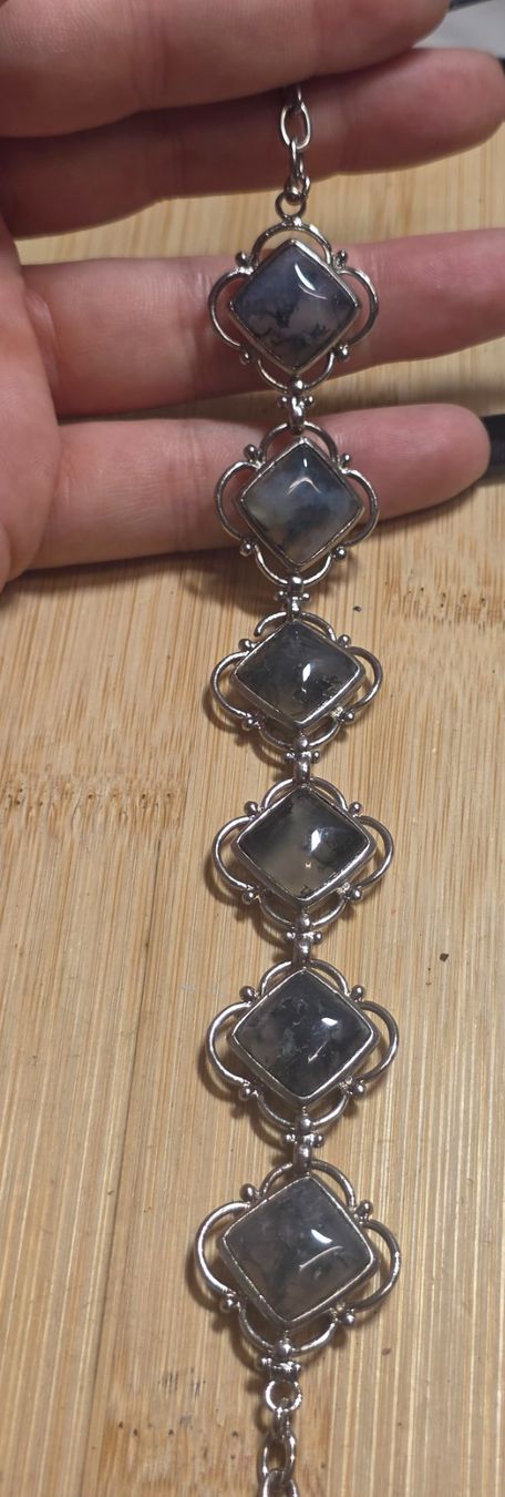 Mineralien & Heilsteine: Moosachat Edelstahl Armband E – Neu und originalverpackt aus Matzingen von Shay_Crystalz 3
