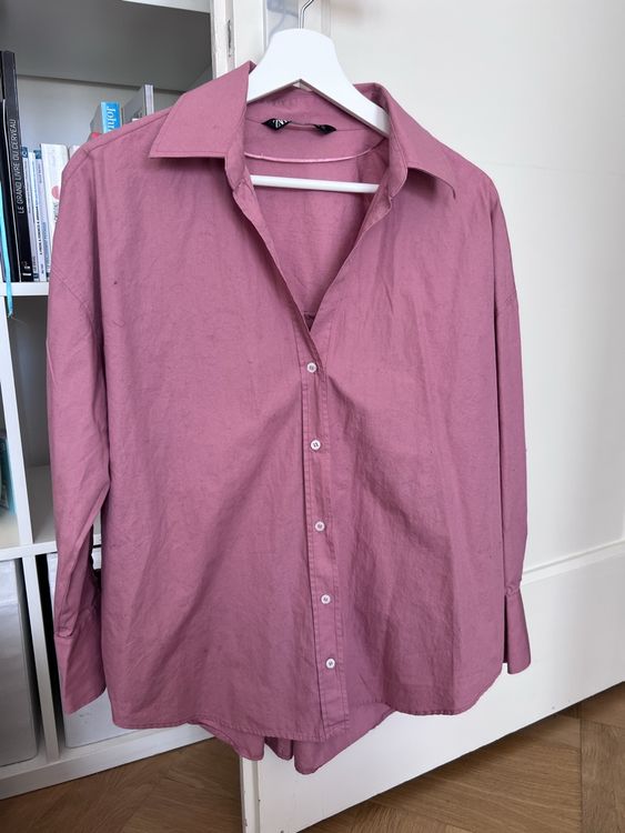 Chemise Zara Femme – Couleur Jaune, Taille Régulière – Neuf Sans Étiquettes