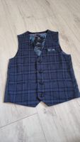 Next Jungen Weste Gr. 134 kariert festlich neu