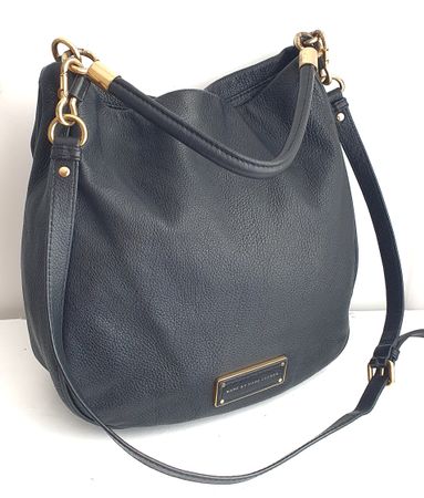 Marc Jacobs Henkel/Umhängetasche Softleder Schwarz  