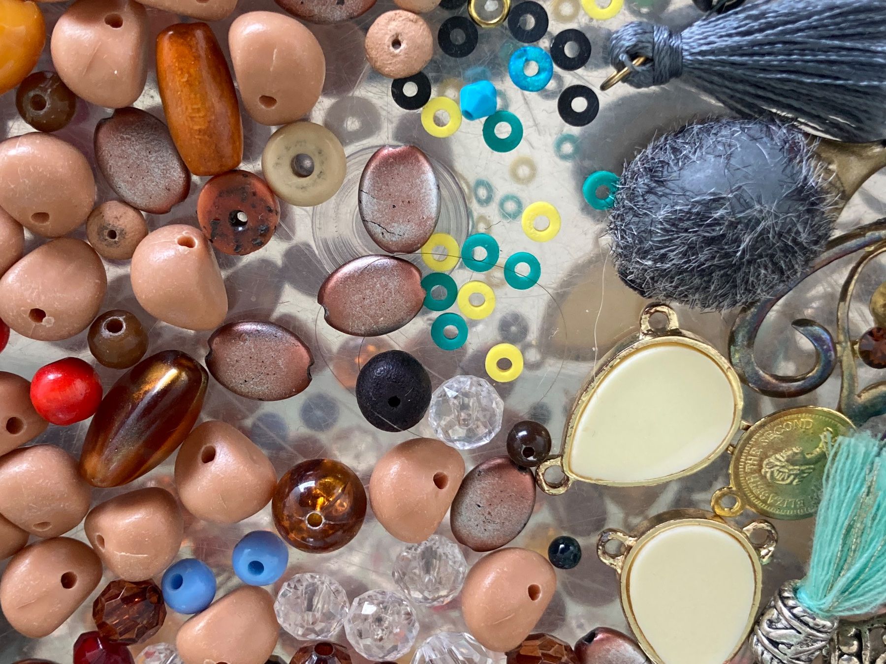 Perle (finte): Perles synthétiques,composantes,bricolage bijoux – Usato da Marly venduto da Antigona71 5