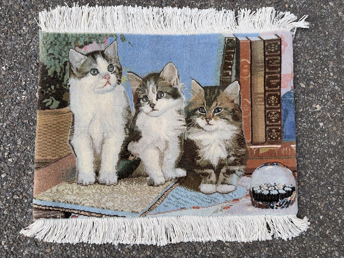 Teppiche: Tabriz Iran Katzen Motiv  – Neu (gemäss Beschreibung) aus Wängi von Tesimo