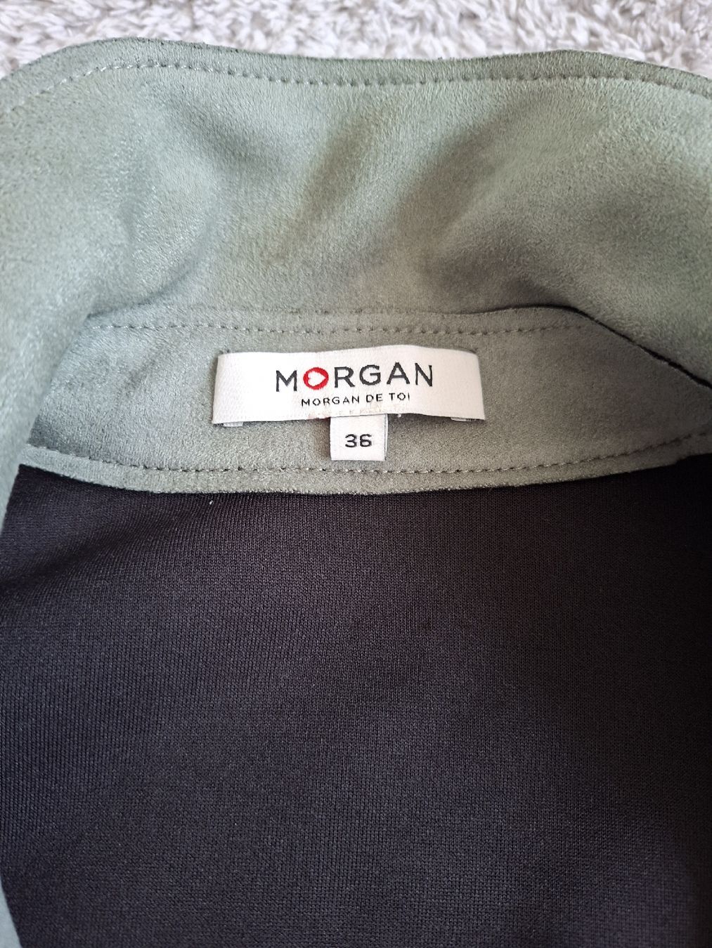 Morgan Jacken: Veste courte Morgan vert aspect daim taille 36  – Gebraucht aus Renens VD von ser_j2fn 6