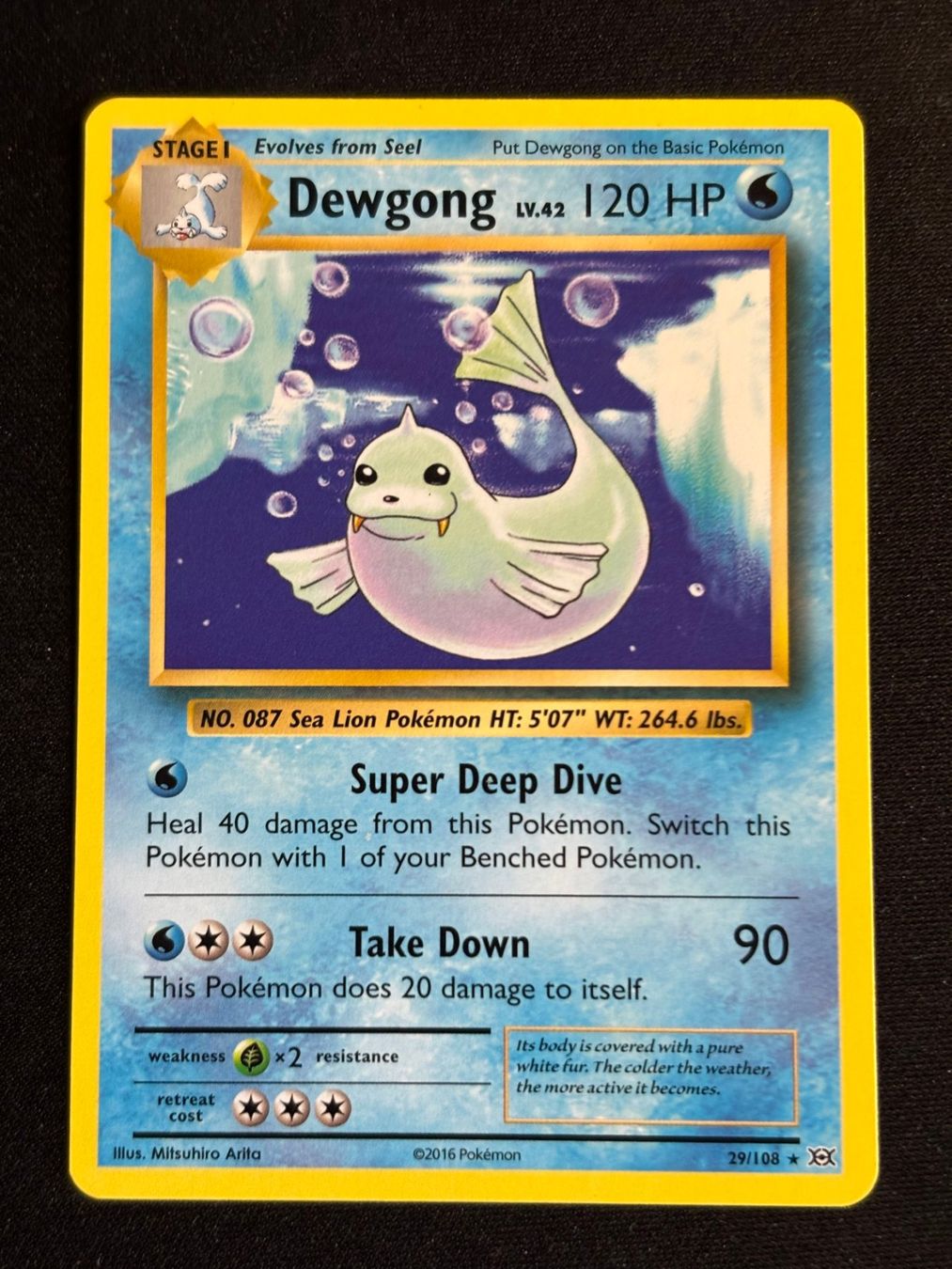 Pokémon Sammelbilder & Trading cards: Pokemon Dewgong - Evolutions 29/108 - English – Gebraucht aus Bern von Big_GS