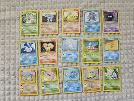Pokemon Karten Sammlung Base Set DE Vintage 35 stk. mit Rare