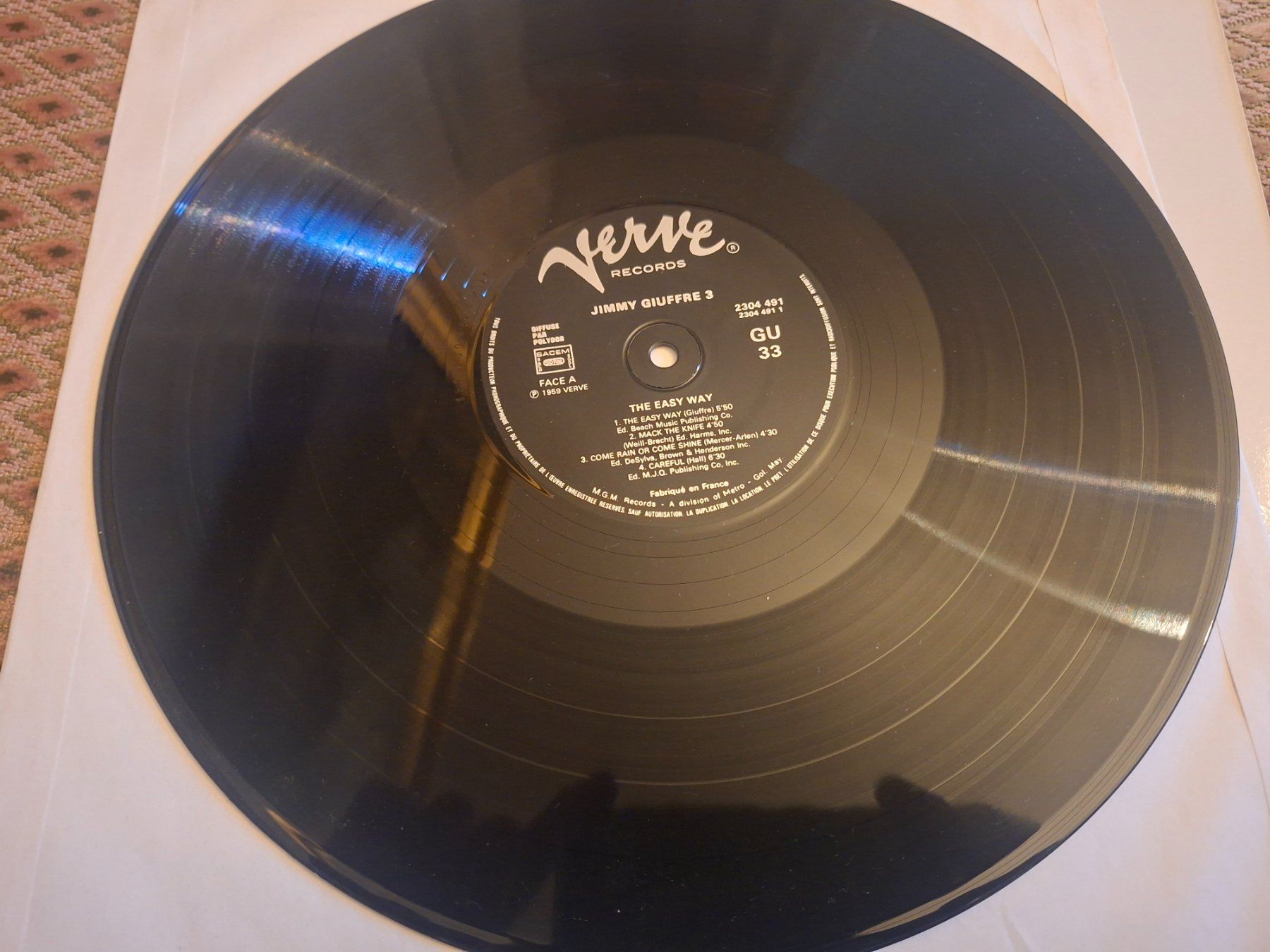 Schallplatten: Jazz LP - Jimmy Giuffre 3 - The Easy Way – Gebraucht aus Bernex von Wannabehasbeen01 3