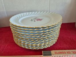 12 assiettes Haviland Limoges France anciennes