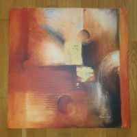 Wandbild in Orange-Tönen, 70x70cm