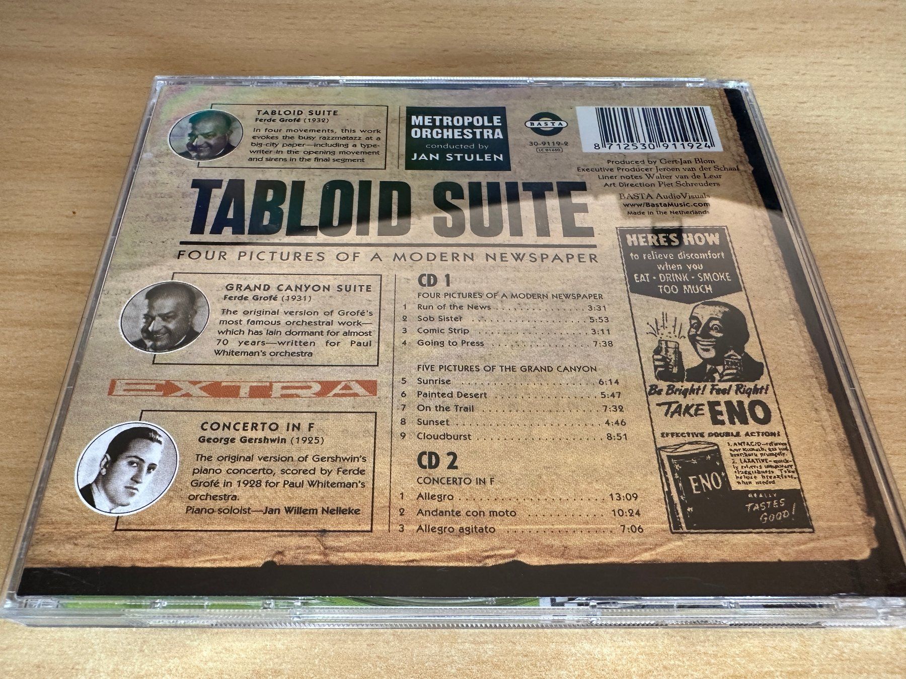CD: T8 Ferde Grofé, George Gershwin - Metropole Orchestra - 2 CD – Usato da Rikon im Tösstal venduto da Alpenmutz 1