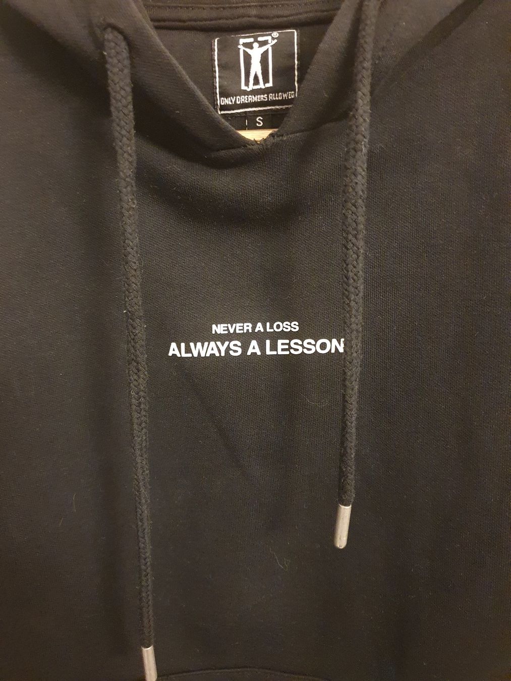 Maglioni & Felpe: Hoodie Kapuzenpullover Schwarz "Never a Loss-Always a Lesson – Nuovo (secondo la descrizione) da Wilen b. Wollerau venduto da Dude_gg 1
