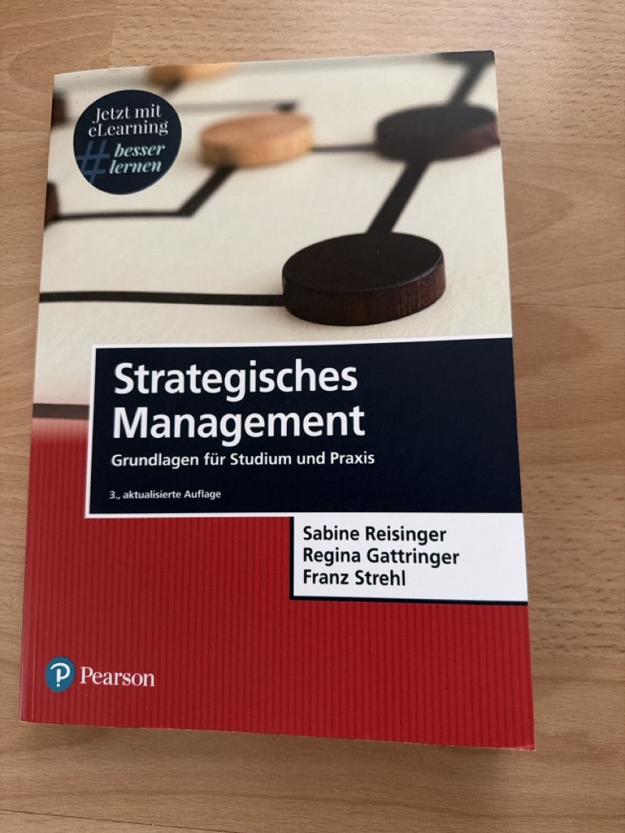 Bücher: Strategisches Management - Top Zustand - Studium geeignet – Gebraucht aus Sevelen von mat_9k6v
