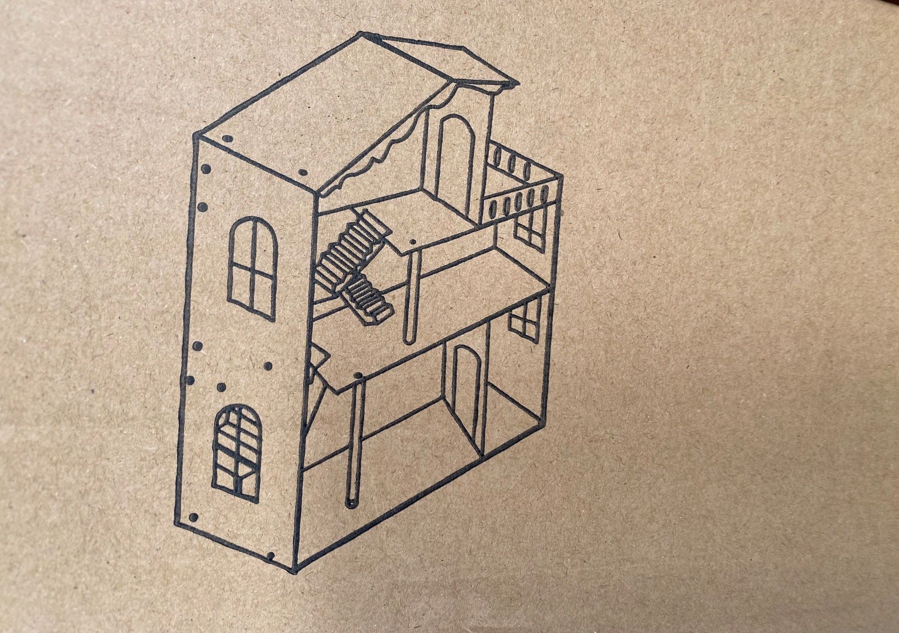 Case e mobili per bambole: Neues Alice & Fox Puppenhaus – Nuovo e nell'imballaggio originale da Thayngen venduto da Lovely_Family 1