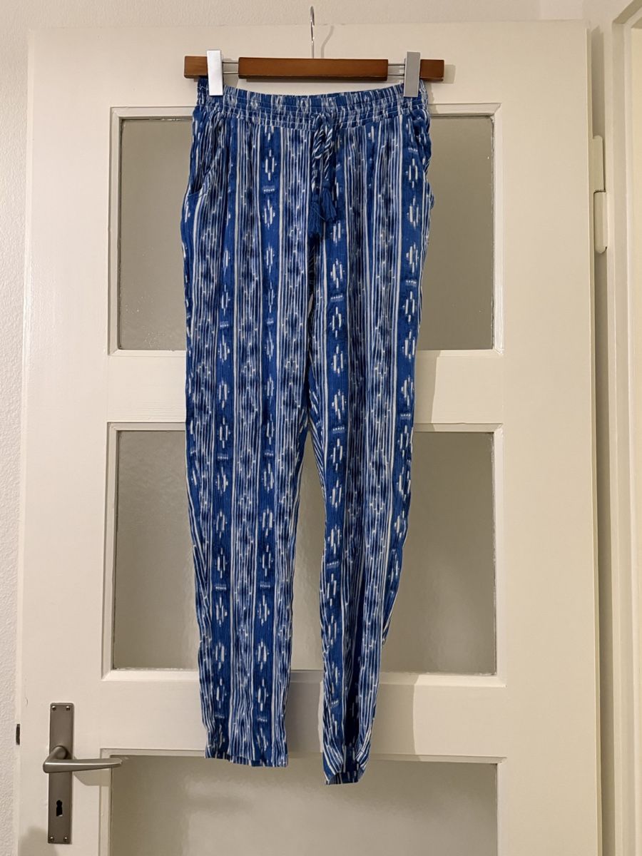 Pantaloni: Blaue Hose mit Muster, Grösse XS – Nuovo (secondo la descrizione) da Basel venduto da zukk_
