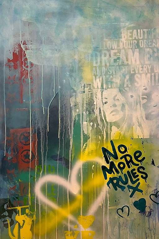 Dipinti: Abstraktes Gemälde, Streetart, modern, Graffiti Kunst – Usato da Zizers venduto da zooni77