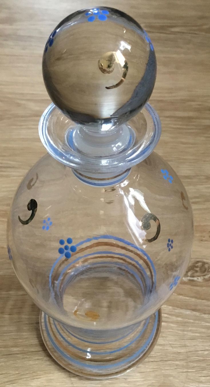 Caraffe: Glas Karaffe Flasche 60er Jahre – Usato da Schlieren venduto da Jeajet 3