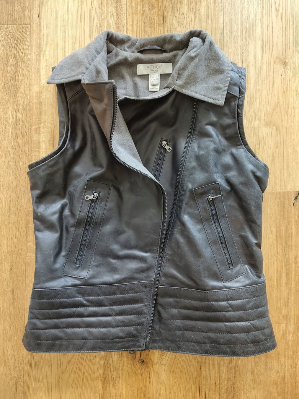 Mango Gilet & Giacche: Lederweste scharz – Usato da Interlaken venduto da dmncmg