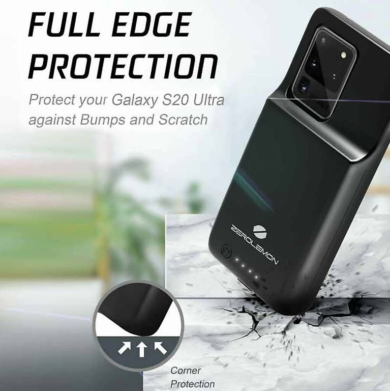 Samsung Caricabatterie: ZeroLemon Case Galaxy S20 Ultra Battery 8000mAh – Nuovo (secondo la descrizione) da Chernex venduto da petselekta 3