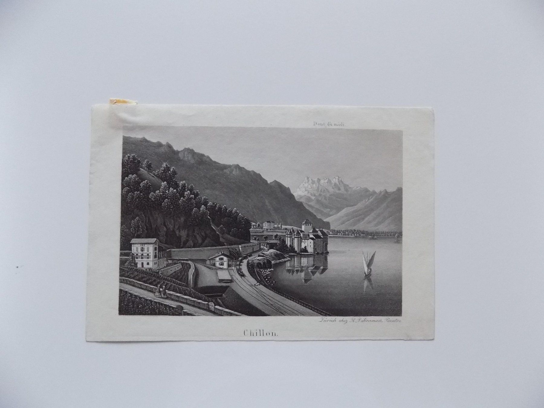 Incisioni: Château Chillon Dent du Midi – Usato da Risch venduto da Antikfee 1