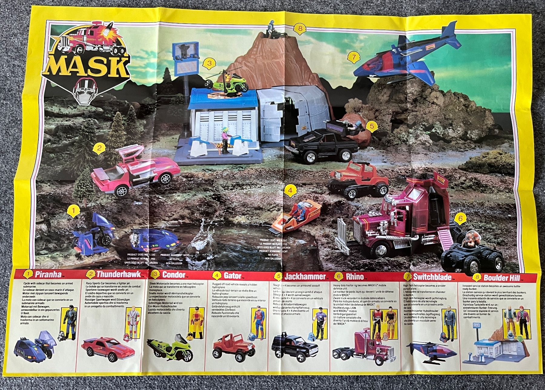 Spielzeuge: Mask CONDOR -1987 Neuwertig – Neu (gemäss Beschreibung) aus Siebnen von  8