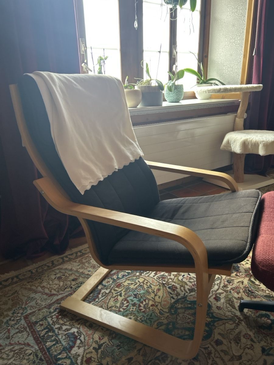 Ikea Sessel: Poäng Ikea Stuhl schwarz – Gebraucht aus Schwyz von Maerzetuepfli
