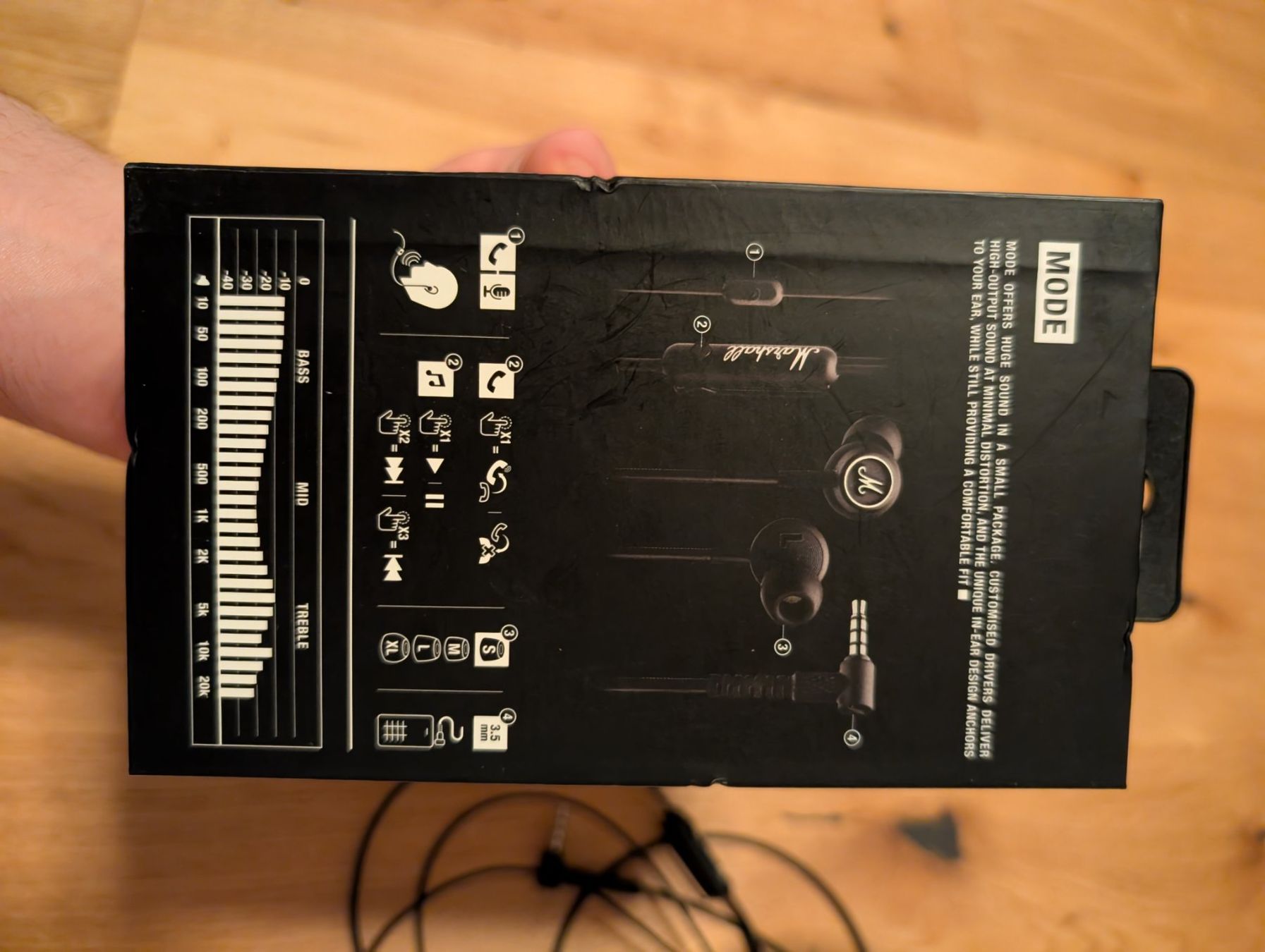 Marshall Cuffie: Marshall Mode In-Ear Kopfhörer Schwarz mit Verpackung – Usato da Amriswil venduto da pas_xt8v 3