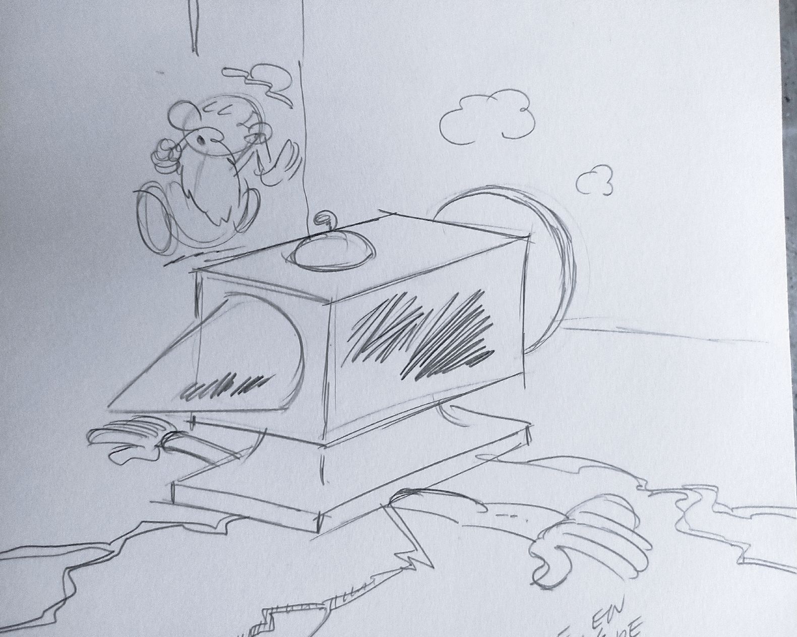 Comics: (Léonard) Dessin original  et unique signé De Groot – Gebraucht aus Biel/Bienne von pijama 3