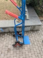 Treppenkarre blau mit roten Griffen guter Zustand