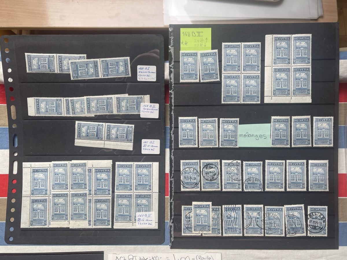 Tutti i francobolli: timbres UPU suisse de 1924. – Usato da peseux venduto da laurencephil 1