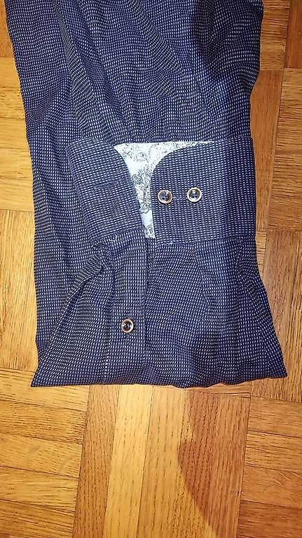 Camicie: Chemise bleue a point blanc  – Usato da Cernier venduto da seb_lqc6 1