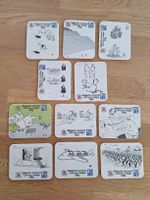 11 versch. Bierteller Stella Artois "Cartoons belges 1982"