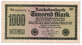 Banknote Deutschland Reichsbanknote 1000 Mark 1922