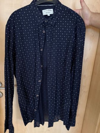 Chemise homme Tom Tailor bleu marine motif taille XL