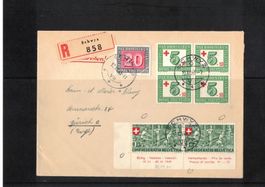 1945 Einschreibe-Brief nach Zürich 2