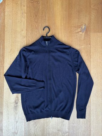 Merino Strickjacke von PKZ dunkelblau Gr. S