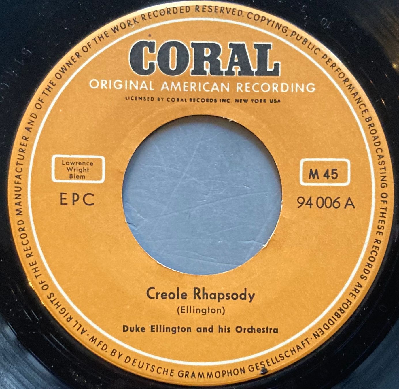 Dischi in vinile: DUKE ELLIGTON - CREOLE RHAPSODY – Usato da Poliez-Pittet venduto da Newtown-Records 2