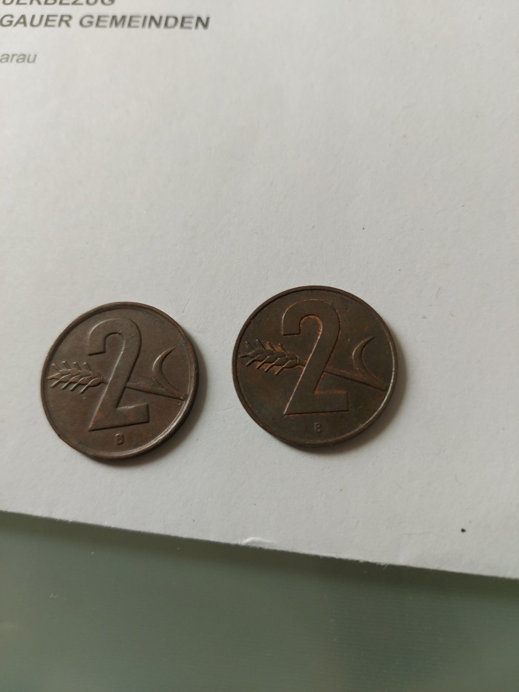 Toutes les monnaies: 2 Rappen 1948 + 2 Rappen 1958 – D'occasion à Zeiningen par elcanaja