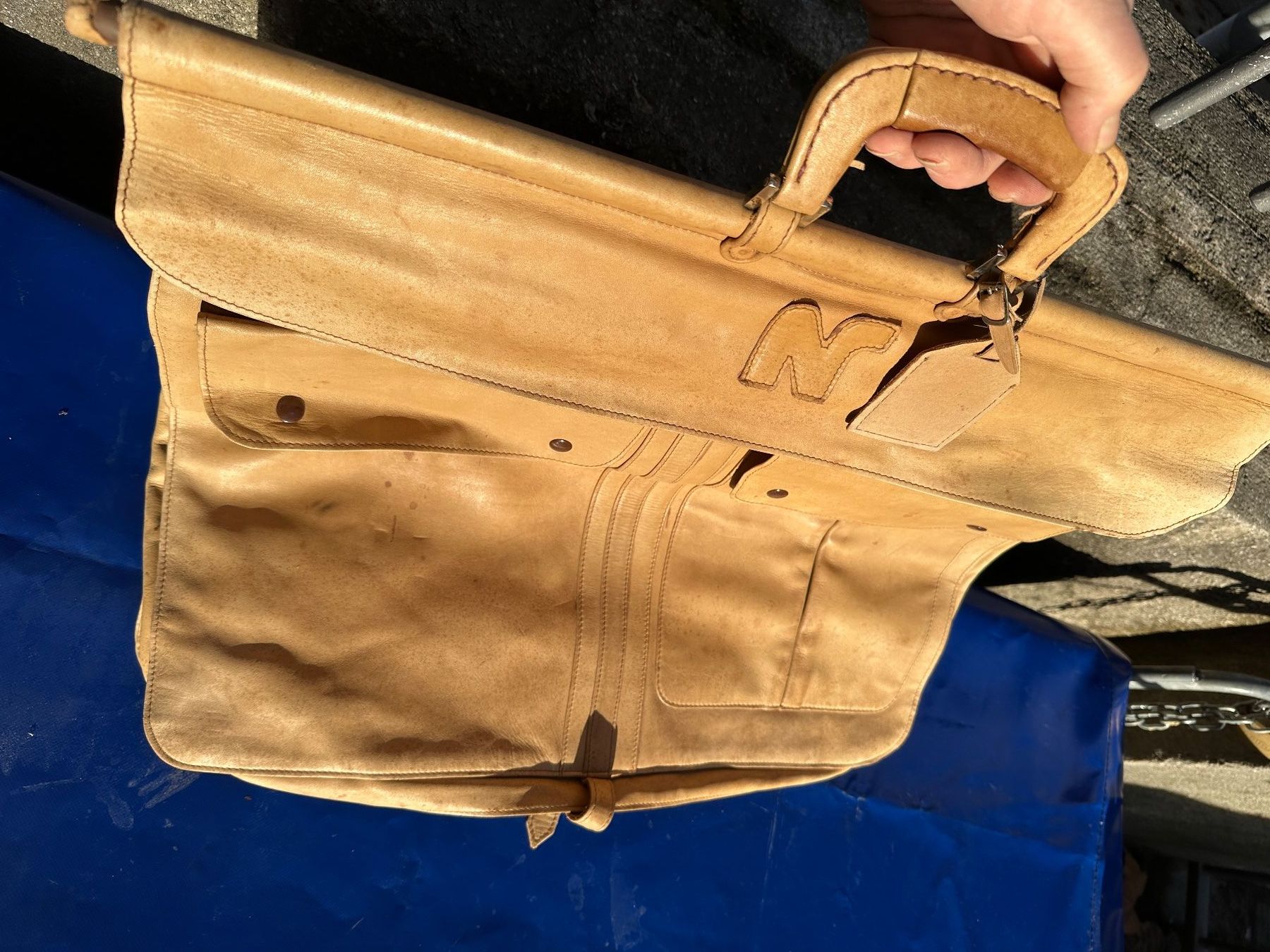 Nina Ricci Borse: Nina Ricci Ledertasche Kleidertasche – Usato da Zürich venduto da atlantis77 9