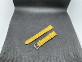 Cinturino in pelle giallo 16mm