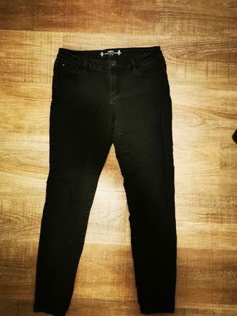 Schwarze zebra Jeans Gr. 38