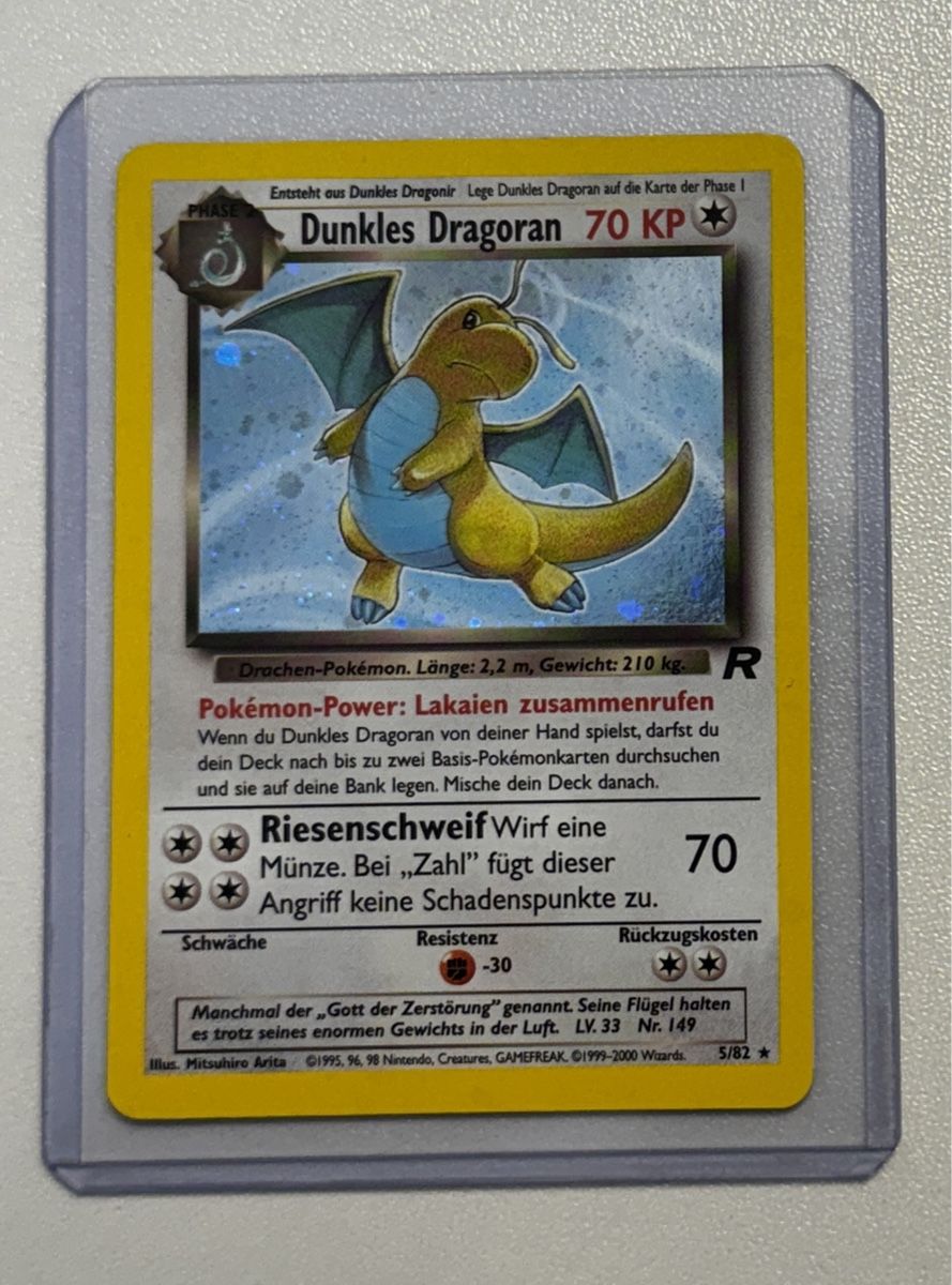 Pokémon Sammelbilder & Trading cards: Dunkles Dragoran HOLO 5/82 Team Rocket - PSA ready – Neu (gemäss Beschreibung) aus Frick von Son-Goku.CH 1