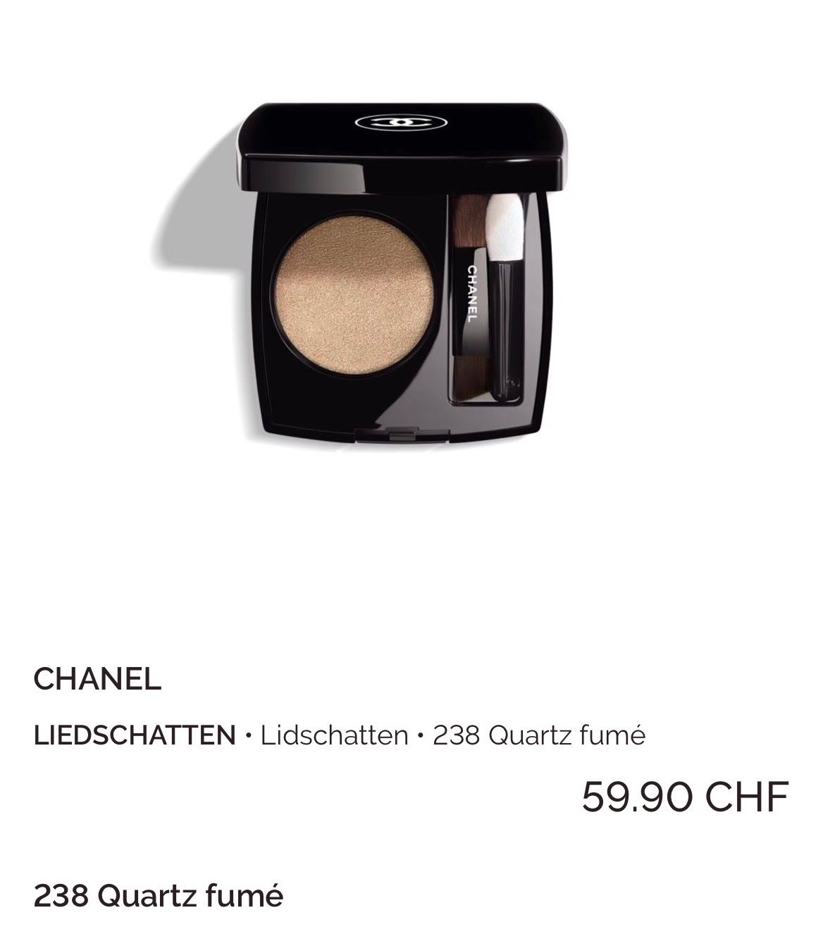 Chanel Make-up: Chanel Lidschatten NP. 59.90 – Nuovo (secondo la descrizione) da Rüfenacht BE venduto da Milena_1 1