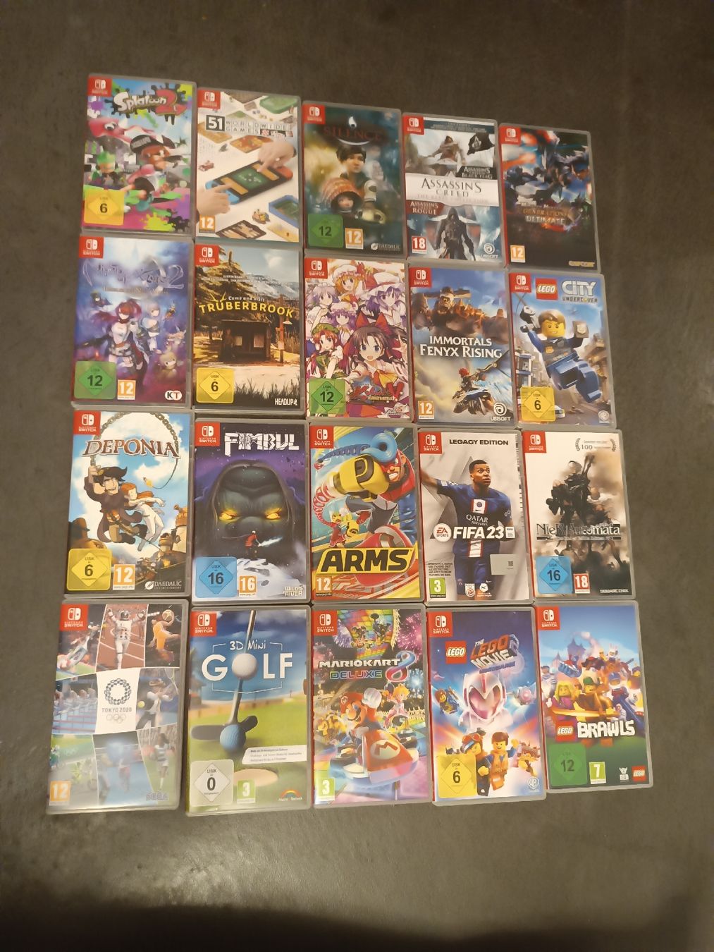 Jeux: 20 x Nintendo Switch Games – D'occasion à Gutenswil par Peak04