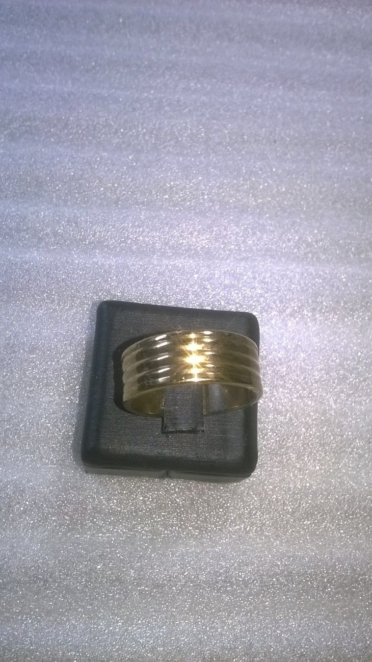 Anelli: ring edelsthal vergoldet,,,glanzig – Nuovo (secondo la descrizione) da Basel venduto da bijoutrie_4 2