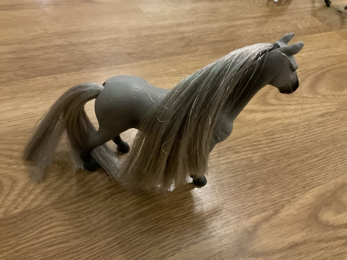 Schleich Giocattoli: Schleich Pferd silberne Mähne  – Usato da Jona venduto da Rubinrot