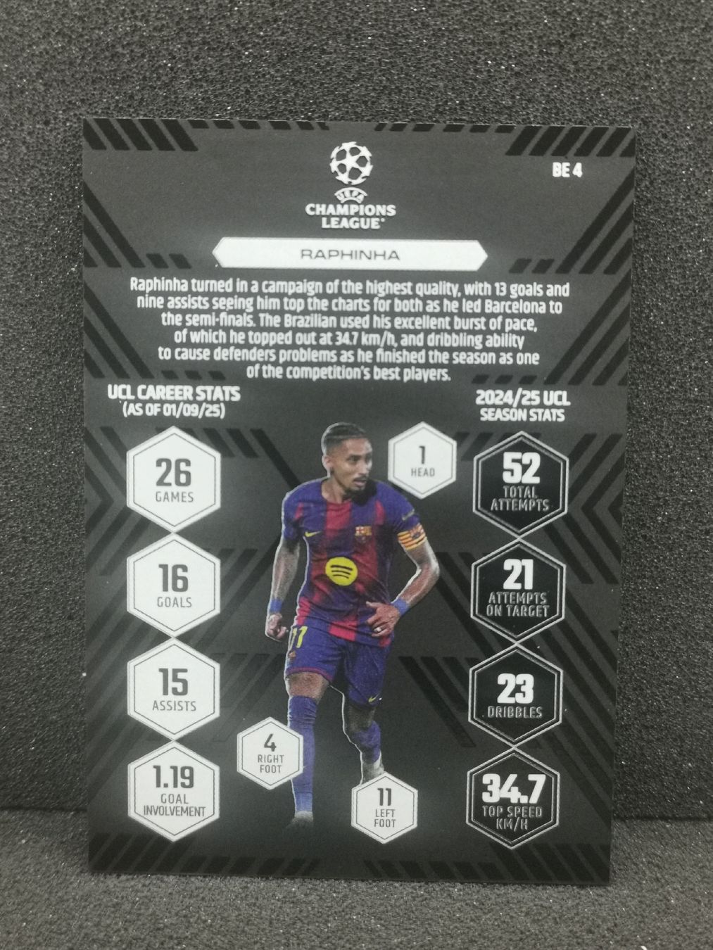 Topps Carte collezionabili: Match attax 2025 /26 Extra Raphinha Black Edge  – Usato da Einsiedeln venduto da sza_588x 1