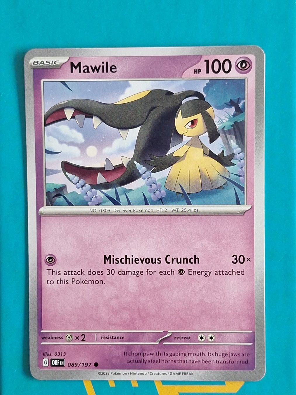 Pokémon Carte collezionabili: Mawile - Pokemon Obsidian Flames – Usato da Altstätten SG venduto da GGsGameshop