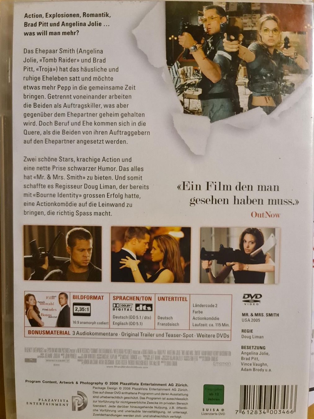 Alle DVDs: Mr. & Mrs. Smith DVD – Gebraucht aus Dintikon von Vexi 1