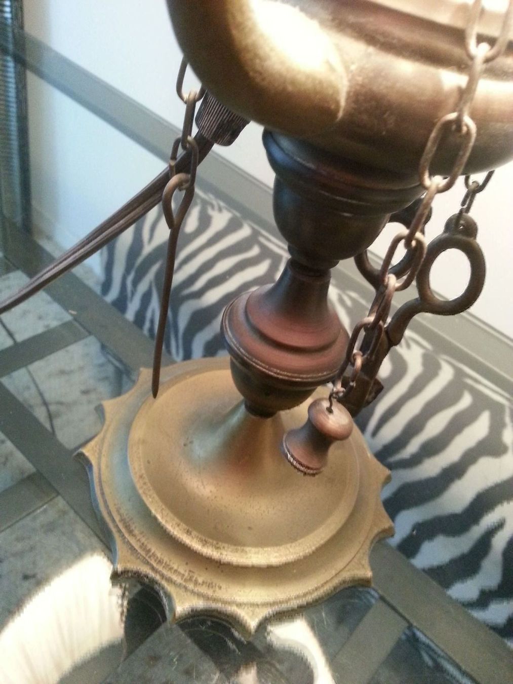Lampade: Napoleon III Lampe, antik – Usato da Thalwil venduto da meinverkauf 3